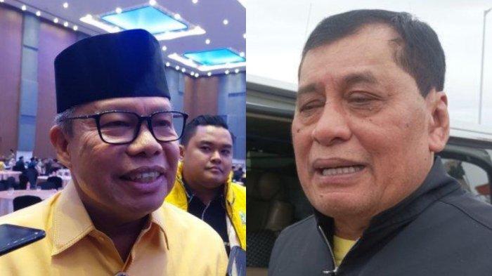 GOLKAR SULSEL - Taufan Pawe ditemui di gelaran buka puasa bersama pengurus Angkatan Muda Partai Golkar (AMPG) di Hotel Four Points by Sheraton, Jl Andi Djemma, Makassar, Selasa (18/3/2025) malam (kiri) dan Potret Wakil Ketua Komisi VI DPR RI, Nurdin Halid saat melakukan kunjungan di Kabupaten Bone, Kamis (27/3/2025). Dua Ketua DPD II Golkar di Sulsel pasang badan membela Taufan Pawe usai mendapat kritikan dari Nurdin Halid.