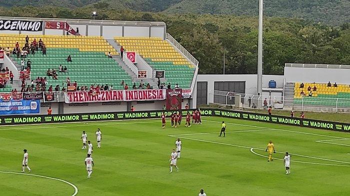 JALANNYA PERTANDINGAN - PSM Makassar vs Malut United pada pekan 32 Liga 1 2024/2025 di Stadion BJ Habibie, Parepare, Sabtu (10/5/2025). PSM 1-0 Malut United.