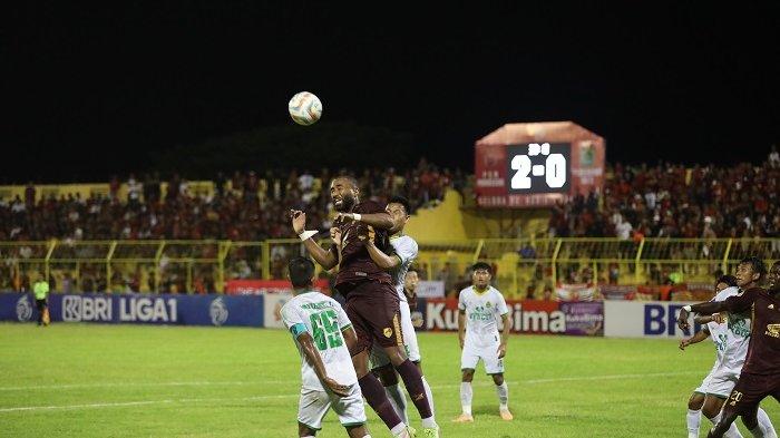 Jalannya pertandingan PSM Makassar vs Persikabo babak pertama pekan 20 Liga 1 2023/2024 di Stadion Gelora BJ Habibie Parepare, Kamis (23/11/2023) malam.