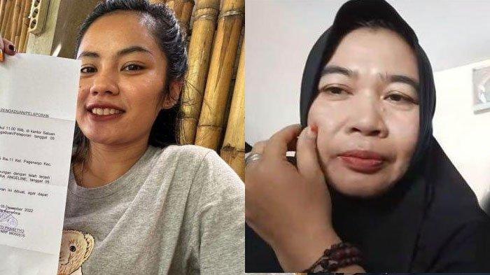 Kolase: Clara Angeline (kiri) melaporkan Ningsih Tinampi (kanan) ke polisi untuk meminta kembali hak asuh anaknya.