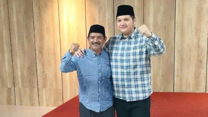 Ketua DPD Partai Nasdem Luwu Arham Basmin Mattayang dan Ketua DPC Demokrat Luwu Rahmat tampak mesra jelang Pilkada.