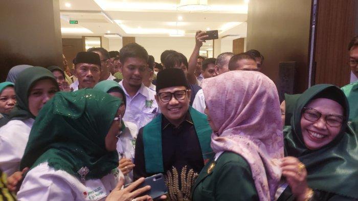 Ketum PKB Cak Imin PKB Kumpulkan Bacakada se-Sulawesi di Hotel Four Points by Sheraton Makassar, Minggu (5/5/2024) pagi.
