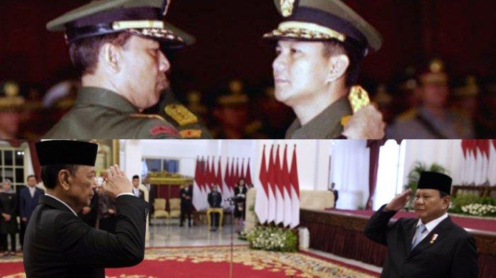 Kolase Prabowo Subianto dan Wiranto tahun 1998 dan 2024.