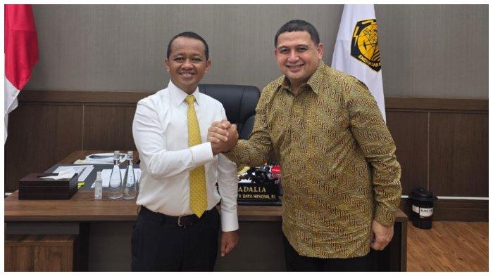 MUSDA GOLKAR - Ketua DPD II Partai Golkar Kota Makassar, Munafri Arifuddin sowan ke Ketua Umum DPP Partai Golkar, Bahlil Lahadalia, di Jakarta. Rabu (16/4/2025). Appi beri sinyal kuat bertarung Musda Sulsel. (Ist)