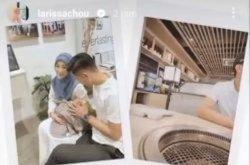 Larissa Chou pamer momen dengan seorang pria.