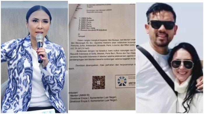 KEMENTERIAN UMKM MINTA FASILITAS - Menteri UMKM Maman dan istrinya Tina Astari tengah disorot usai diduga minta difasilitasi negara ke luar negeri. Surat permintaan bantuan Kementerian UMKM pun tersebar di media sosial, Kamis (3/7/2025).