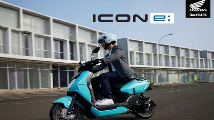 HONDA ICON E - Motor listrik Honda ICON e:. Astra Motor Sulawesi Selatan (Asmo Sulsel) selaku main dealer motor Honda di wilayah Sulsel, Sulawesi Barat, Sulawesi Tenggara, dan Ambon memberikan penawaran harga spesial pembelian Honda ICON e:.