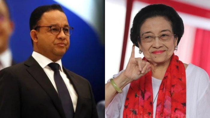 Anies Baswedan dan Megawati Soekarnoputri. PDIP ajukan syarat jika ingin Anies Baswedan diusung di Pilgub Jakarta 2024.
