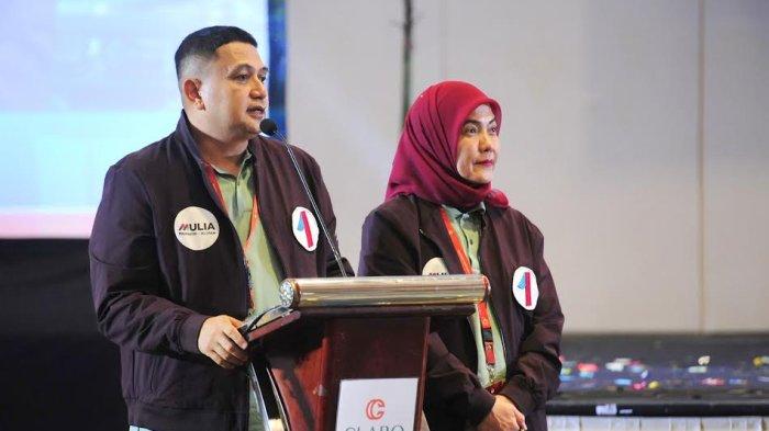 Pasangan nomor urut 1 di Pilwali Makassar, Munafri Arifuddin-Aliyah Mustika Ilham.