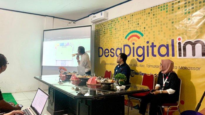 Pelatihan Desa Digital IM3 di Desa Wisata Lantebung, Kelurahan Bira, Kecamatan Tamalanrea, Kota Makassar, Senin (18/9/2023).