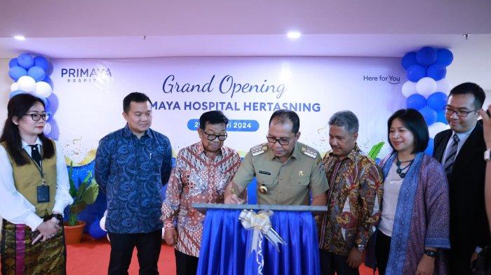 Peresmian Primaya Hospital Hertasning di Jl Letjen Hertasning, Makassar, Senin (29/1/2024).