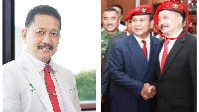 Kolase: Sosok Brigjen TNI Purn Robert M. Hutauruk (istimewa) dan potret Brigjen TNI Purn Robert Hutauruk foto bersama Prabowo Subianto (Istimewa).