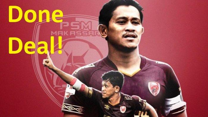 Resmi Rizky Pellu saat kembali berseragam PSM Makassar musim depan.