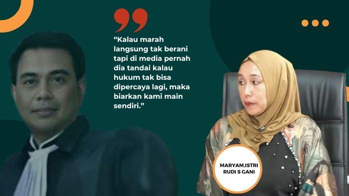 Kasus penembakan pengacara Rudi S Gani sudah mulai mendapatkan titik terang. Hj Maryam (45) menceritakan ciri-ciri diduga pelaku penembakan.