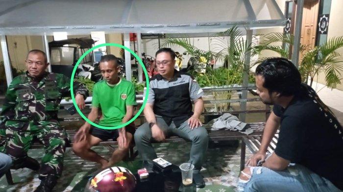 Tentara gadungan di Makassar inisial SYL alias Stanley (42) dalam lingkaran hijau. Kedoknya sebagai tentara gadungan terkuak.