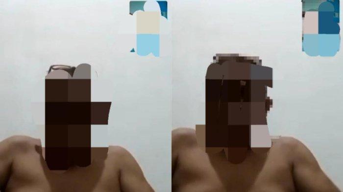 Tangkapan layar VCS mirip Oknum Kades di Kecamatan Tarowang, Kabupaten Jeneponto, Sulawesi Selatan dengan seorang perempuan viral di whatsapp.