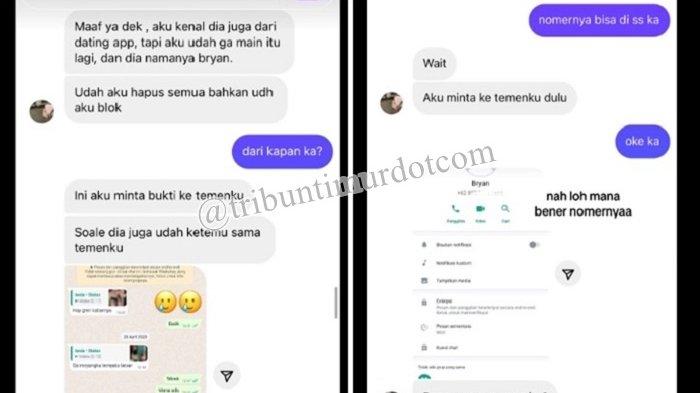 Viral curhatan seorang Nadya Rosyana yang tunangannya selingkuh dengan dua wanita. Sosok Viki Pria Sudah Tunangan Ajak Wanita Lain ke Hotel, Pakai Nama Samaran Endingnya Ketahuan Juga. (TikTok @xy_jenar)