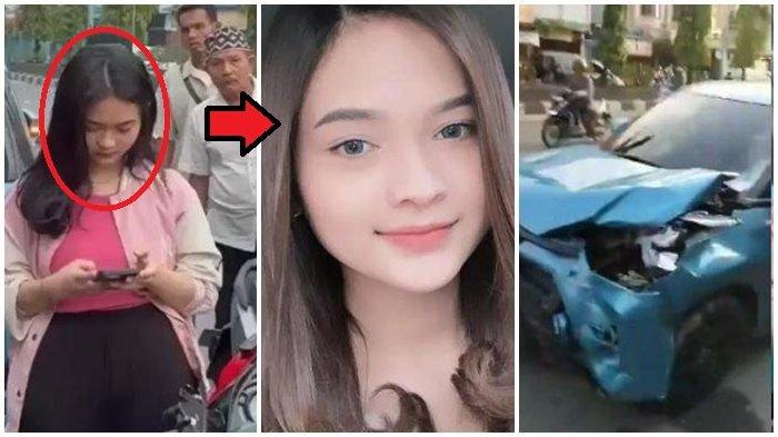 Kolase: Sosok mahasiswi tabrak ibu-ibu di Pekanbaru (Akun X dhemit_is_back)