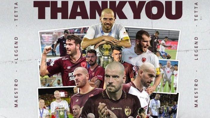 Ucapan terima kasih PSM Makassar untuk Wiljan Pluim.