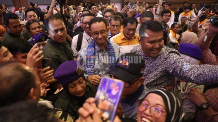 Calon Presiden (Capres) dari Koalisi Perubahan Anies Baswedan menghadiri dialog Sarasehan Nasional
