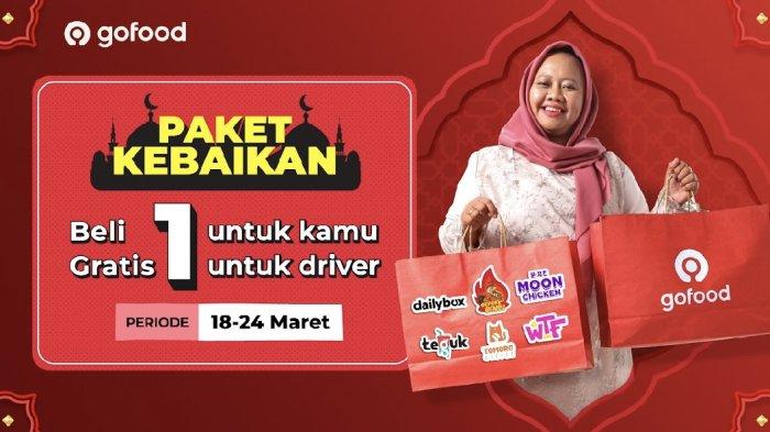 Sementara melalui aplikasi Goiek, masyarakat dapat berbagi melalui pembelian Paket Kebaikan berupa makanan untuk mitra driver sat pelanggan membeli makanan di layanan GoFood.