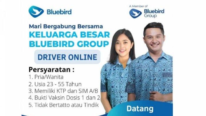 Perusahaan transportasi Bluebird membuka lowongan kerja Makassar. Lowongan kerja Makassar yang dibuka Bluebird sebagai Driver Online.