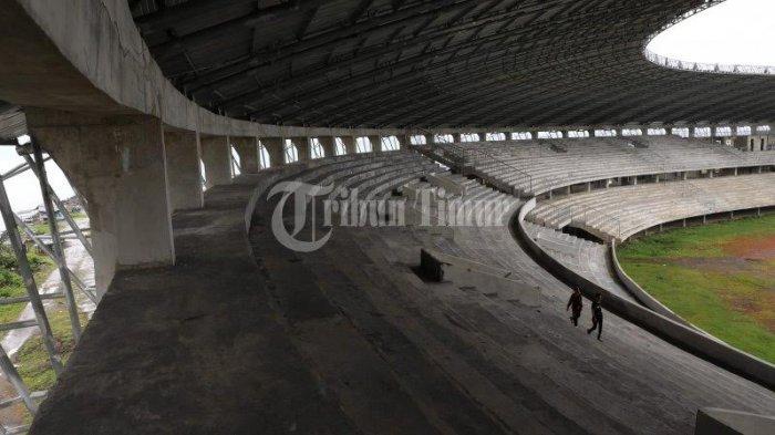 Kondisi Stadion Barombong yang terletak di Jl Poros Barombong