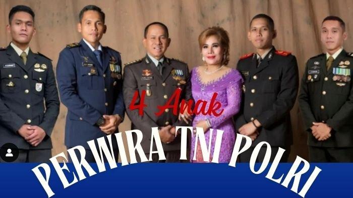 Purnawirawan Polri, Kombes (Purn) Maruli Siahaan mampu mendidik anak hingga semua menjadi perwira TNI Polri.