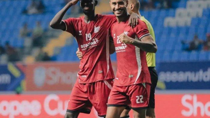 Selebrasi pemain PSM Makassar lawan Shan United di Grup A ASEAN Club Championship (ACC) 2024/2025 di Stadion Batakan, Balikpapan, Kalimantan Timur, Rabu (25/9/2024) malam.