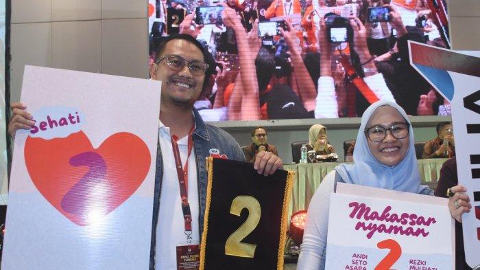Pasangan Andi Seto Gadhista Asapa dan Rezki Mulfiati Lutfi (Sehati) mendapat nomor urut 2 dalam hasil pengundian nomor urut pasangan calon Wali Kota dan Wakil Wali Kota Makassar yang berlangsung di Hotel Claro, pada Senin (23/9/2024).
