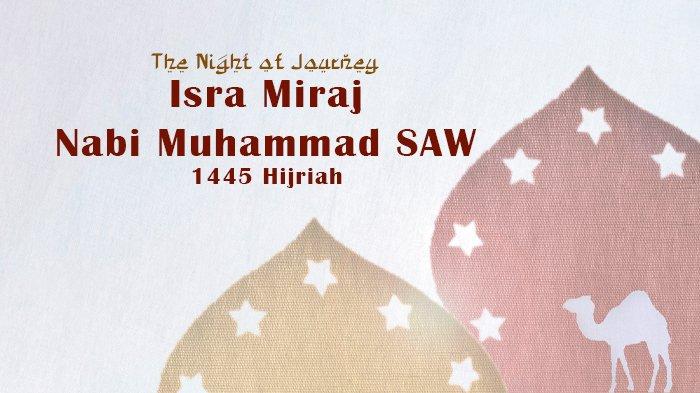 Poster Ucapan Selamat Isra Miraj 1445 H