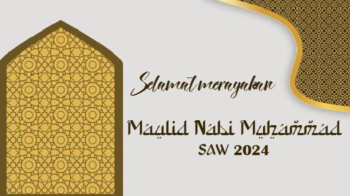 Poster Ucapan Selamat Maulid Nabi Muhammad SAW 2024