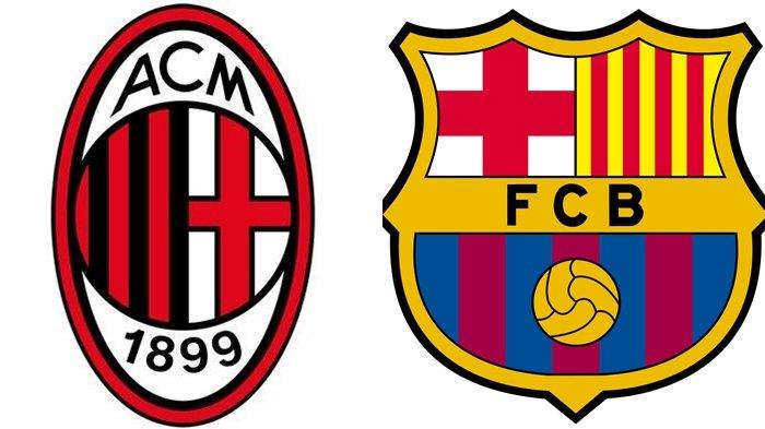 AC Milan vs Barcelona di laga Soccer Champions Tour 2023.