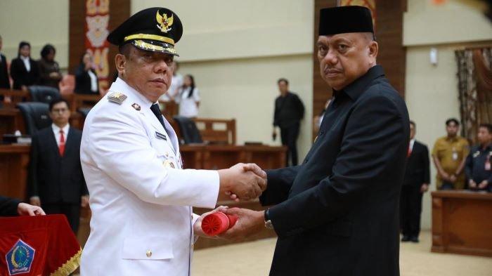 Pelantikan penjabat walikota kotamobagu, Abdullah Mokoginta