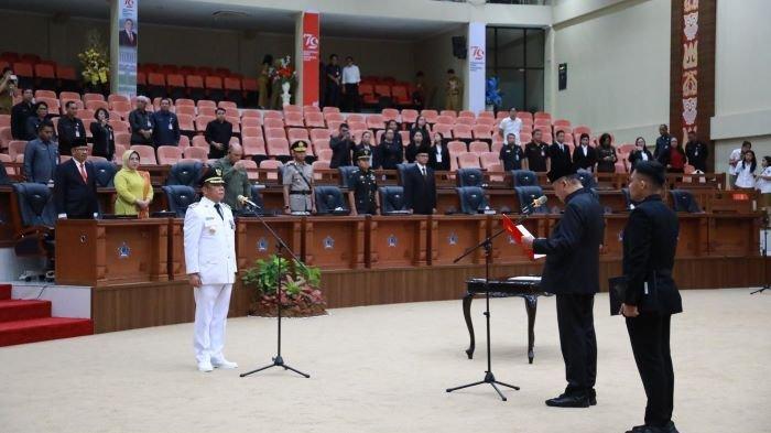 Pelantikan penjabat wali kota kotamobagu, Abdullah Mokoginta