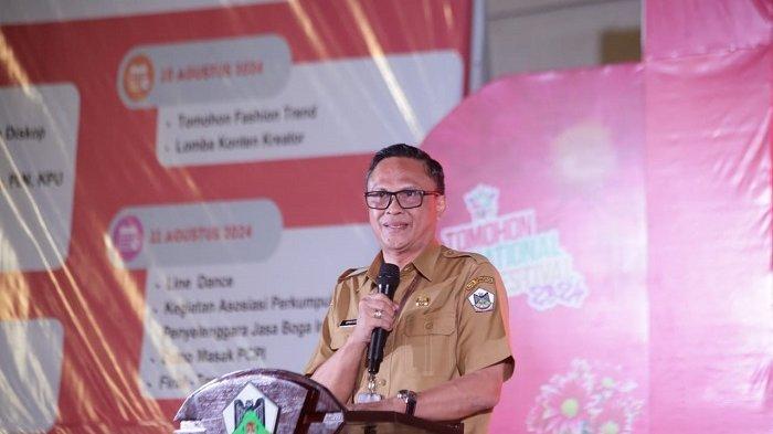 Acara penutupan TIFF 2024 di Gor Babe Palar, Tomohon, Sulawesi Utara, Senin (12/8/2024).
