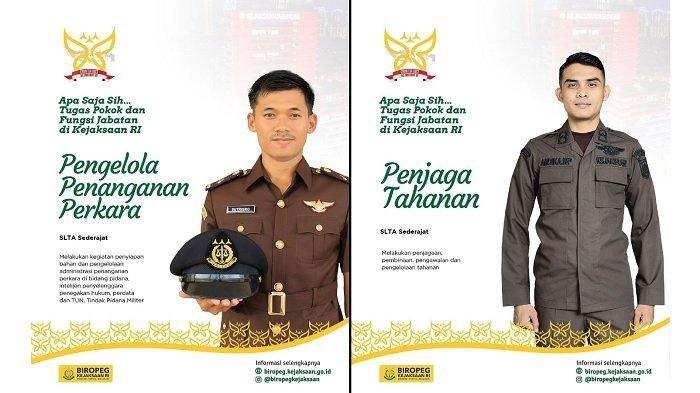 Ada 2 formasi jabatan yang dibuka pada CPNS Kejaksaan tahun 2023 untuk lulusan SMA sederajat.