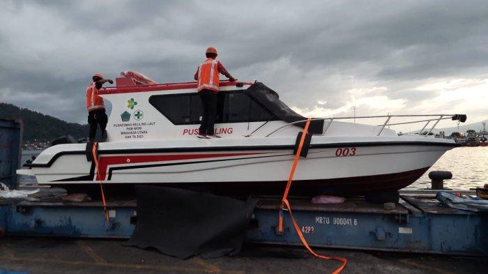 Ambulance Air sekaligus Puskesmes Keliling ini diberikan Kemenkes untuk kabupaten Minut Sulawesi Utara