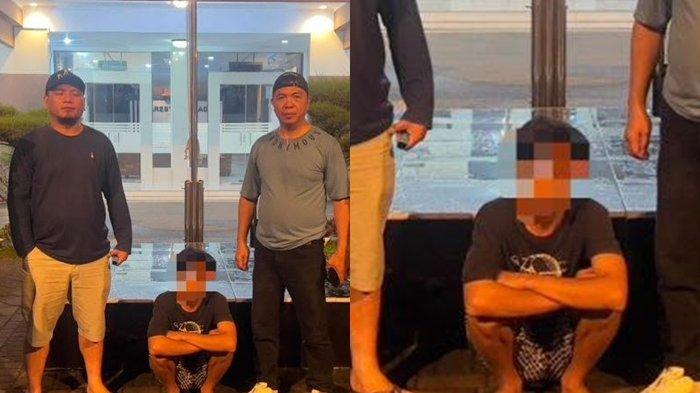 PEMBUNUHAN: BIP (14) saat diamankan polisi. BIP adalah remaja yang melakukan pembunuhan di Manado, Sulawesi Utara Rabu malam (21/5), sekitar pukul 22.40 Wita.