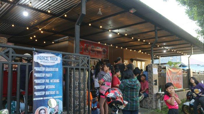 Bakso viral di Perumahan Griya Paniki Indah (GPI), Jalan Boulevard Raya Blok A Nomor 11 Perumahan GPI, Kelurahan Kima Atas, Kecamatan Mapanget, Manado, Sulawesi Utara, Senin (8/4/2024).