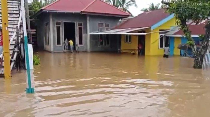 Banjirdi Bolaang Mongondow Utara (Bolmut), Selasa (13/2/2024).