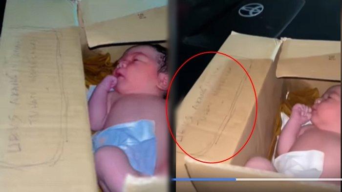 Viral di media sosial penemuan bayi perempuan. Bayi berjenis kelamin perempuan tersebut ditemukan berada dalam Kardus.