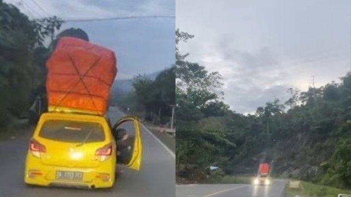 UGAL-UGALAN - Beredar di media sosial aksi ugal-ugalan pengendara mobil dengan pelat nomor DA diduga mengemudi di kawasan jalan Kalimantan Selatan, yang viral sejak Kamis (19/6/2025)