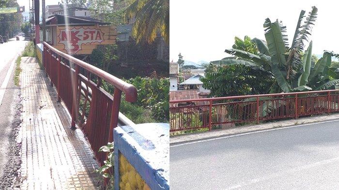 RUSAK: Besi pembatas jembatan di Jalan Ratahan Kotamobagu, Sulut mulai rusak. Pantauan Tribunmanado.com, Rabu (23/4/2025) di lokasi menunjukkan beberapa bagian besi pembatas mulai terlepas dari posisinya.