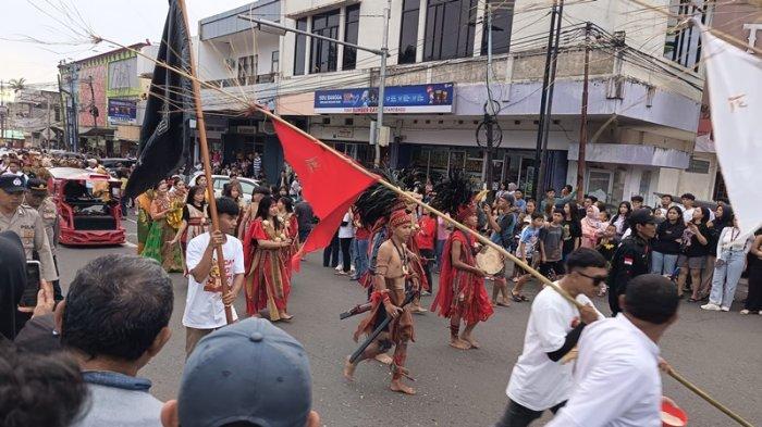 CAP GO MEH: Perayaan Cap Go Meh tahun 2025 di Kotamobagu, Rabu (12/2/2025). Tahun ini ada penampilan dari berbagai tarian.