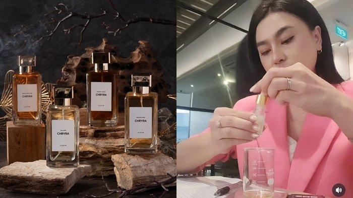 CEWEK MANADO - Kolase foto Indry Rantung dan model produk parfum milik Indry Rantung, wanita karier yang coba bangun usaha jual parfum di ibukota.