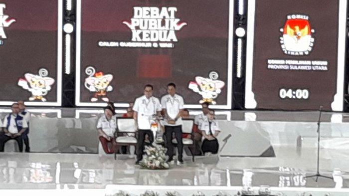 Calon Gubernur Sulut Steven Kandouw membuka debat kedua Pilgub 2024 dengan megah, Rabu (23/10/2024)
