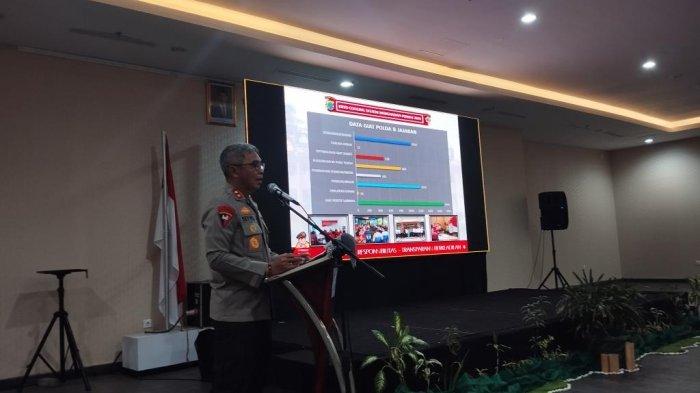 Kapolda Sulut, Irjen Pol Setyo Budiyanto, saat menyampaikan penanganan kasus kepada media, Jumat (29/12/2023).