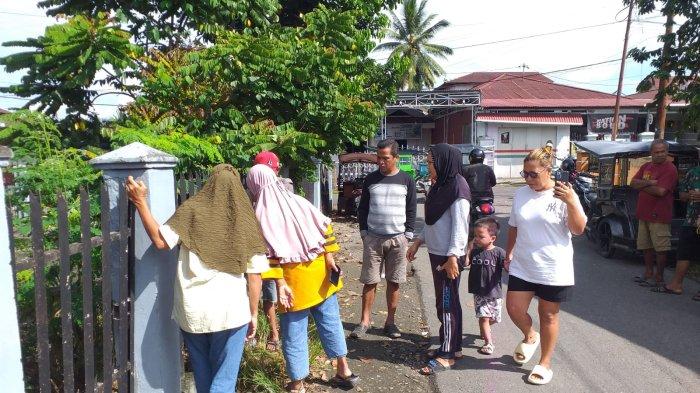 PENEMUAN BAYI - Lokasi penemuan bayi di Lorong Rawamangun, Kelurahan Mogolaing, Kecamatan Kotamobagu Barat, Kota Kotamobagu, Sulawesi Utara, Rabu (19/2/2025). Saat ditemukan, bayi sudah tak bernyawa.