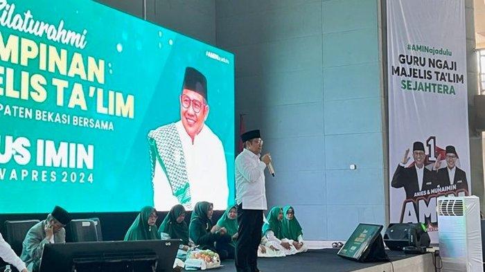 Cawapres Muhaimin Iskandar alias Cak Imin menyinggung masyarakat Bekasi berdompet kempes, seakan miskin tidak punya uang.